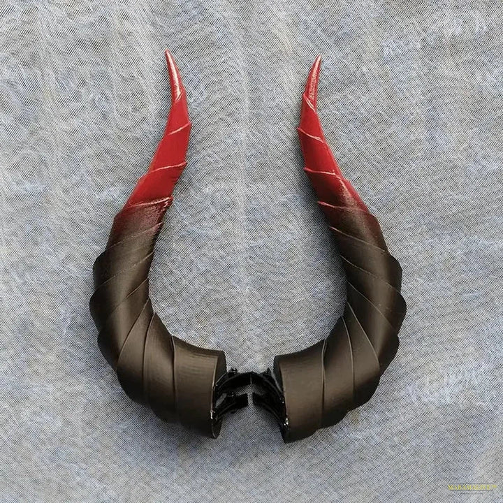 10/14/17cm Gradient Devil Horns Cosplay Horns Head Clip Headwear Hairwear Cosplay Props Accessories