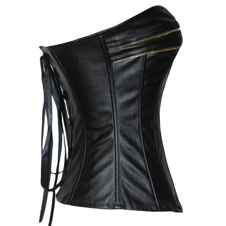 Bottoming Corset Leather Court Corset - Maramalive™