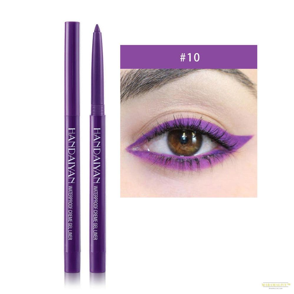 20 Color Cat Eye Makeup Neon Liquid Eyeliner - Long-lasting, Waterproof Liner Pencil for Dramatic Eye Looks