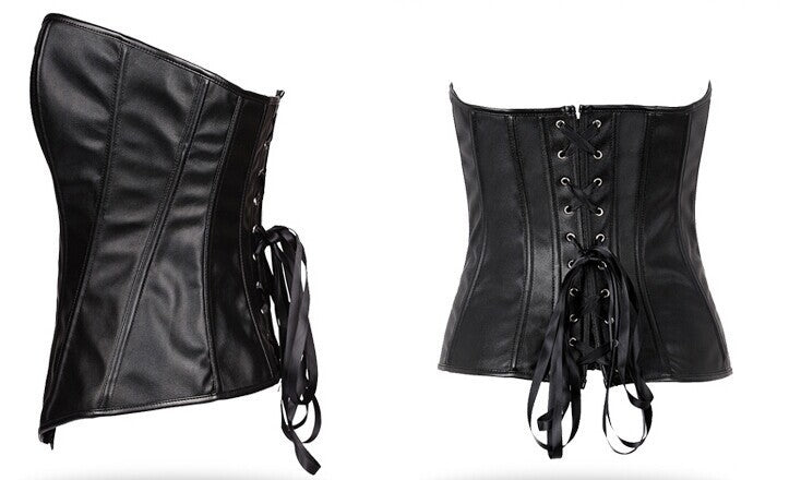 PVC Leather Court Corset Zip Tight Corset Corset - Maramalive™