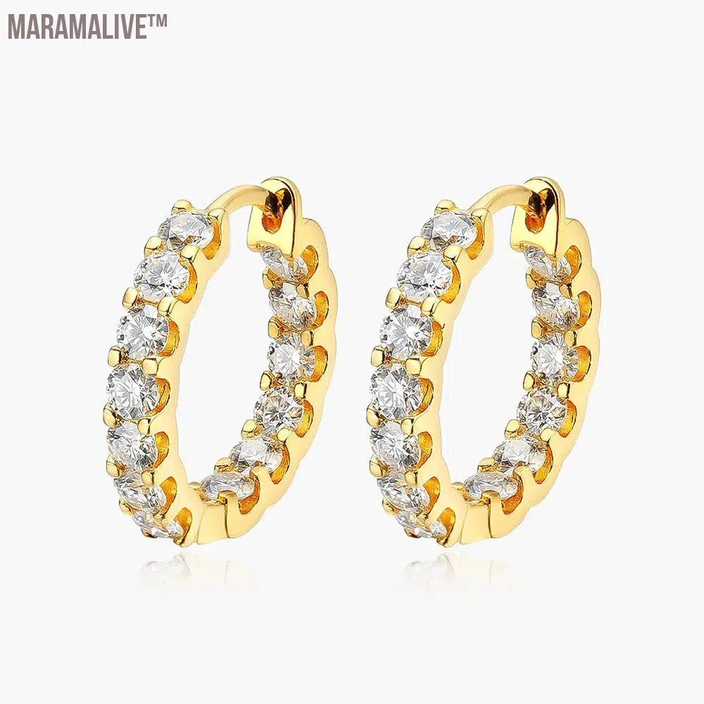 925 Silver Moissanite Wedding Earrings Gift for Women