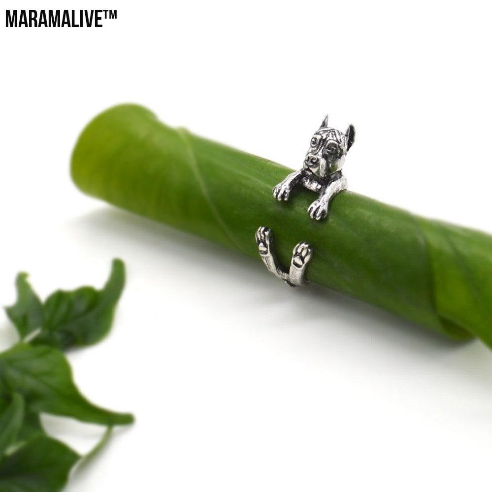 Adjustable Cute Dog Fashion Animal Ring