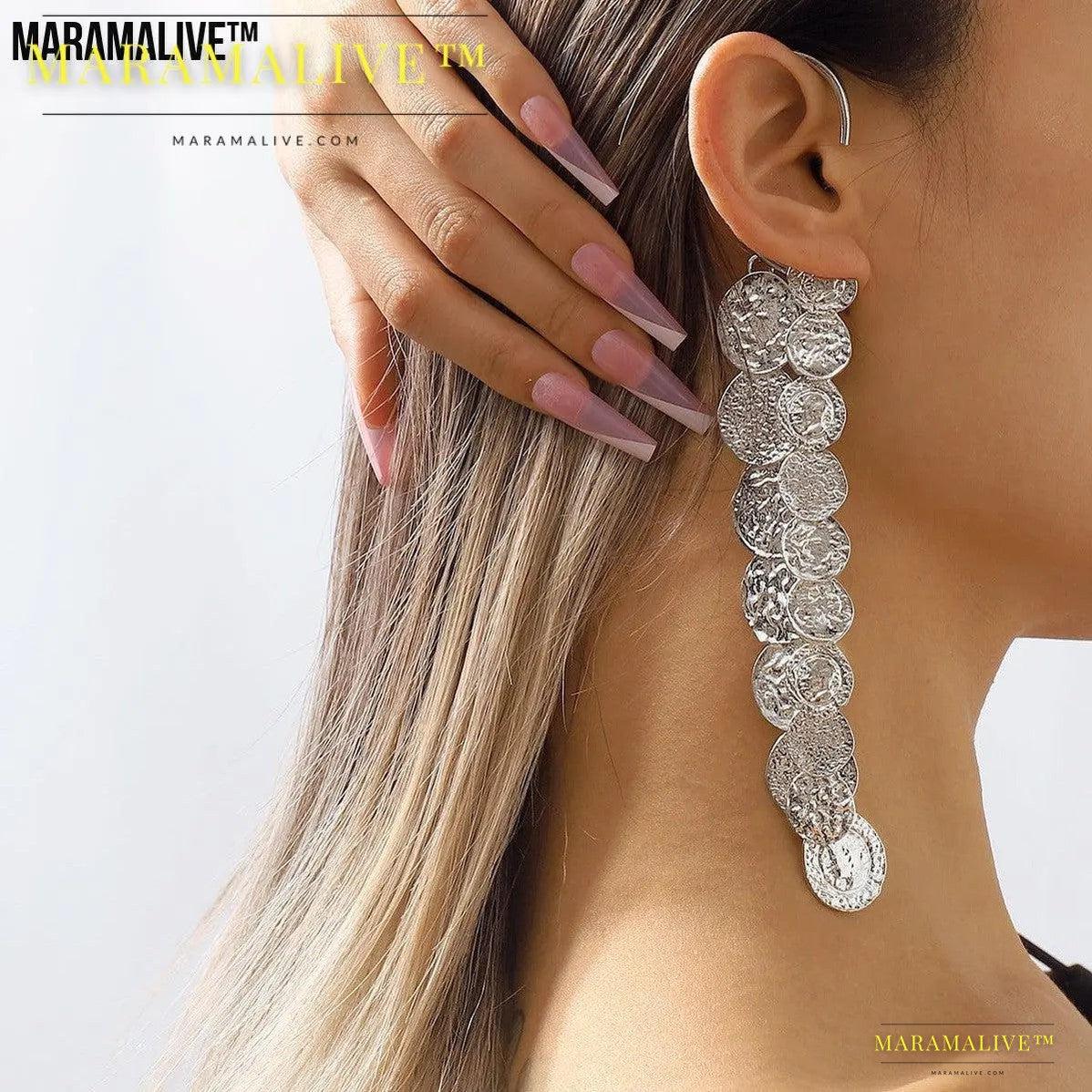 Alloy Multi Layer Circle Earrings