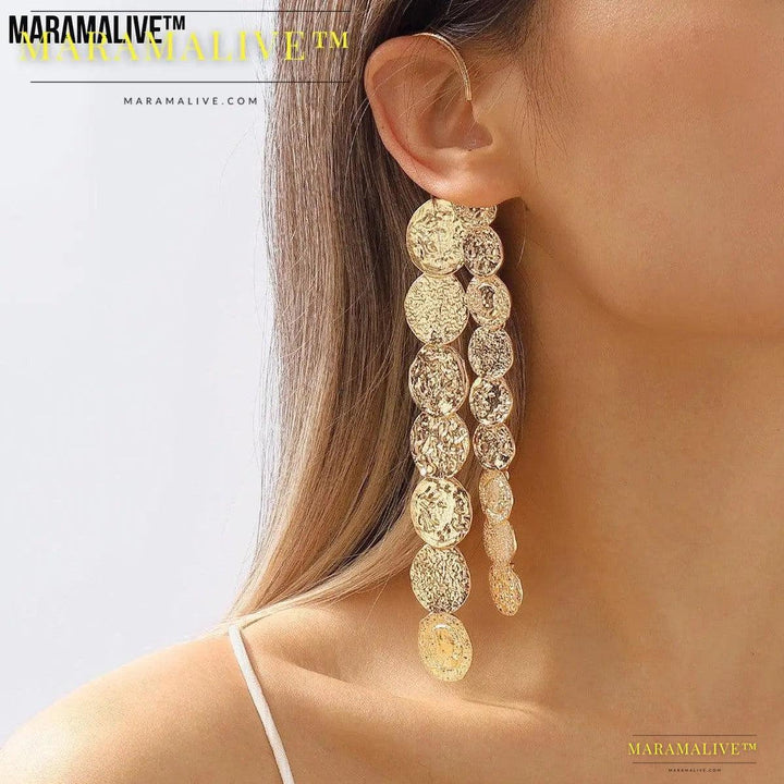 Alloy Multi Layer Circle Earrings