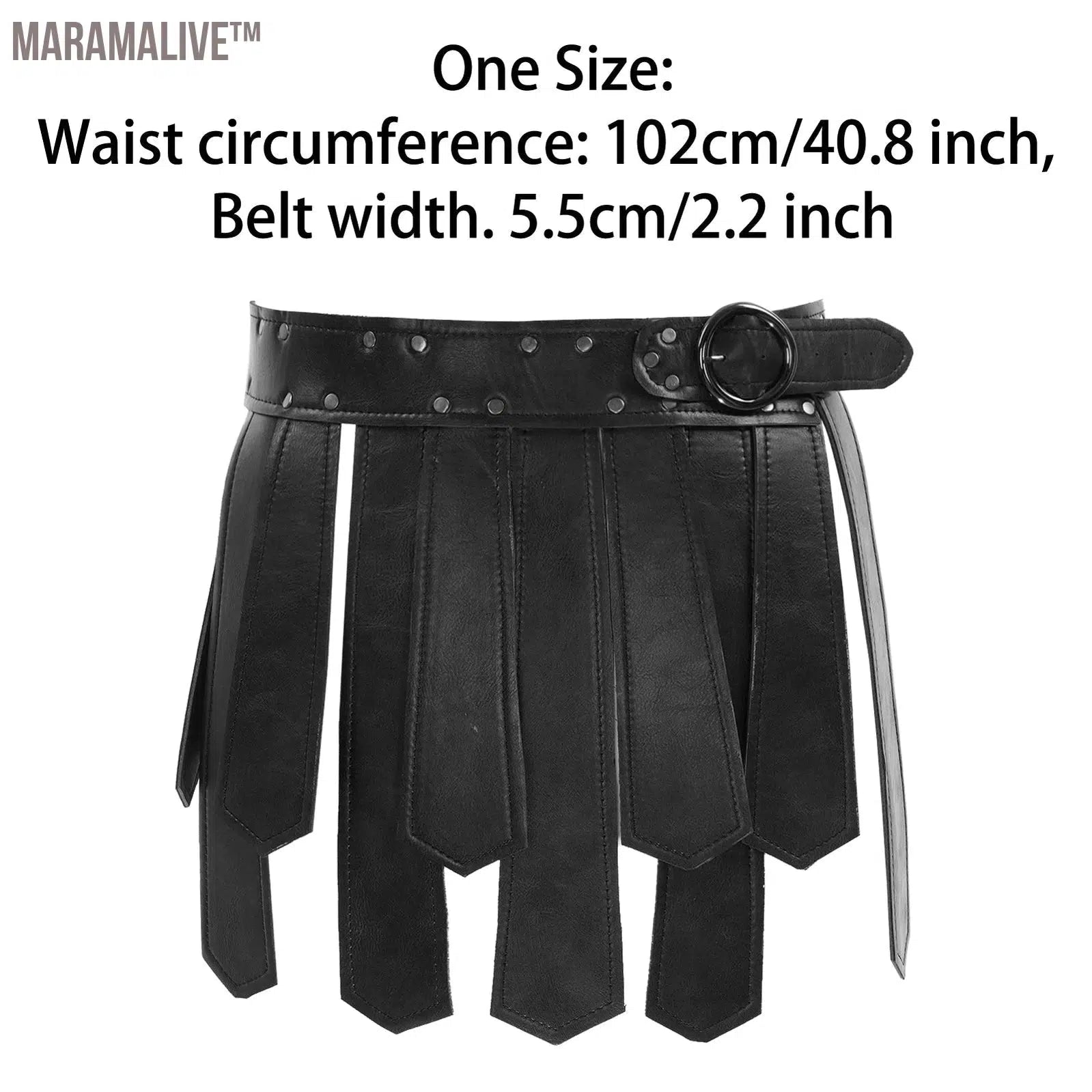 Ancient Greek Roman Gladiator Gothic Steampunk Belt Skirt Adult Men Halloween Carnival Party Cosplay Roman Solider Costume