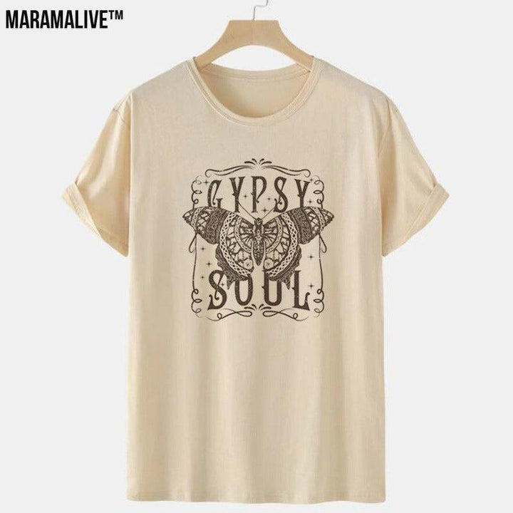 Bohemian Gypsy Soul Tee - Butterfly Loose T-shirt