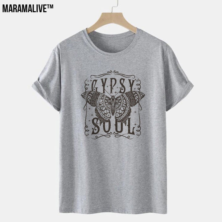 Bohemian Gypsy Soul Tee - Butterfly Loose T-shirt