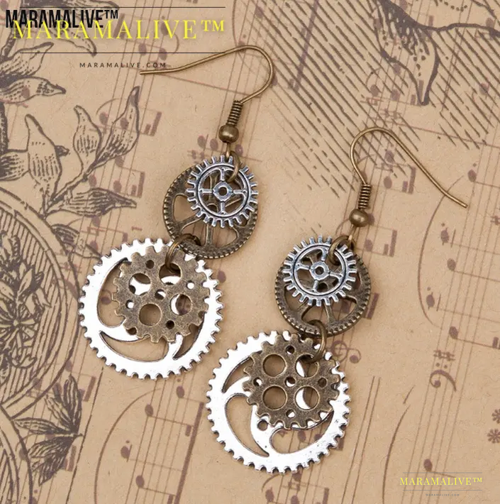 Bronze Steampunk Earrings