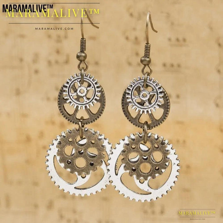 Bronze Steampunk Earrings