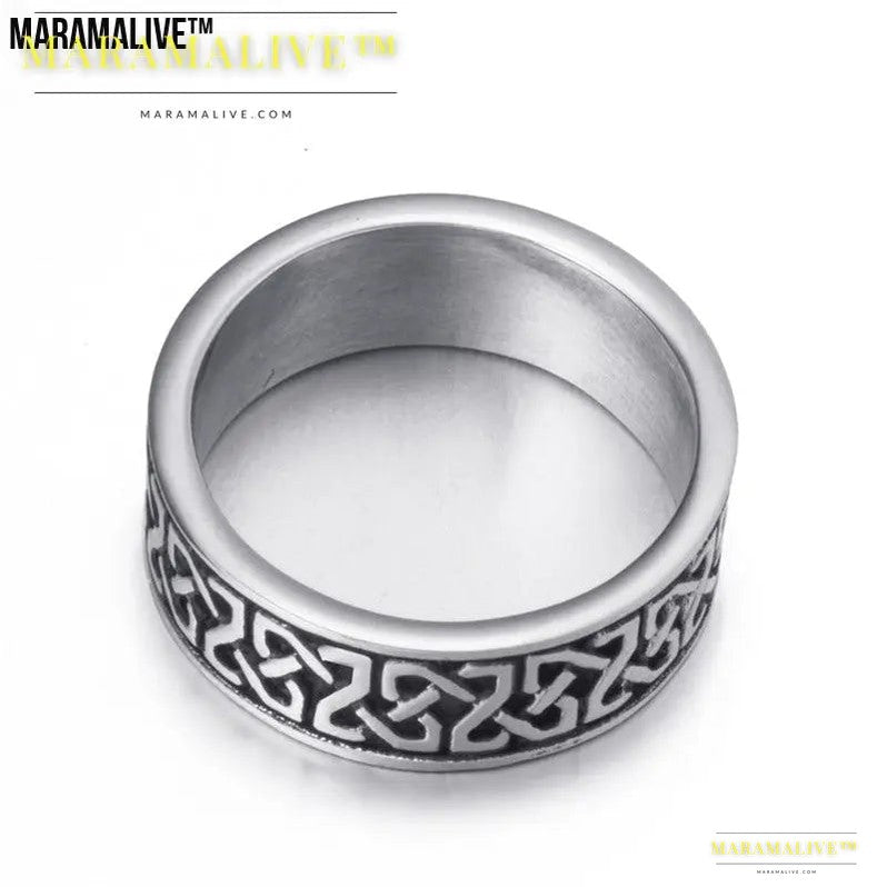 Celtic Silver Punk Ring