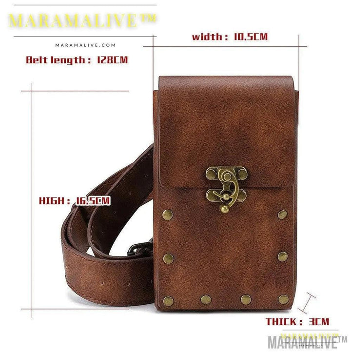 Chain Bag Female Small Bag Steampunk Retro Locomotive Bag Lady Shoulder Messenger Bag Female Waist