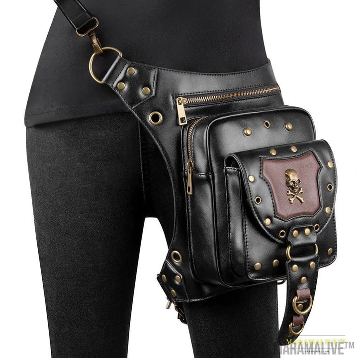 Chain Bag Female Small Bag Steampunk Retro Locomotive Bag Lady Shoulder Messenger Bag Female Waist