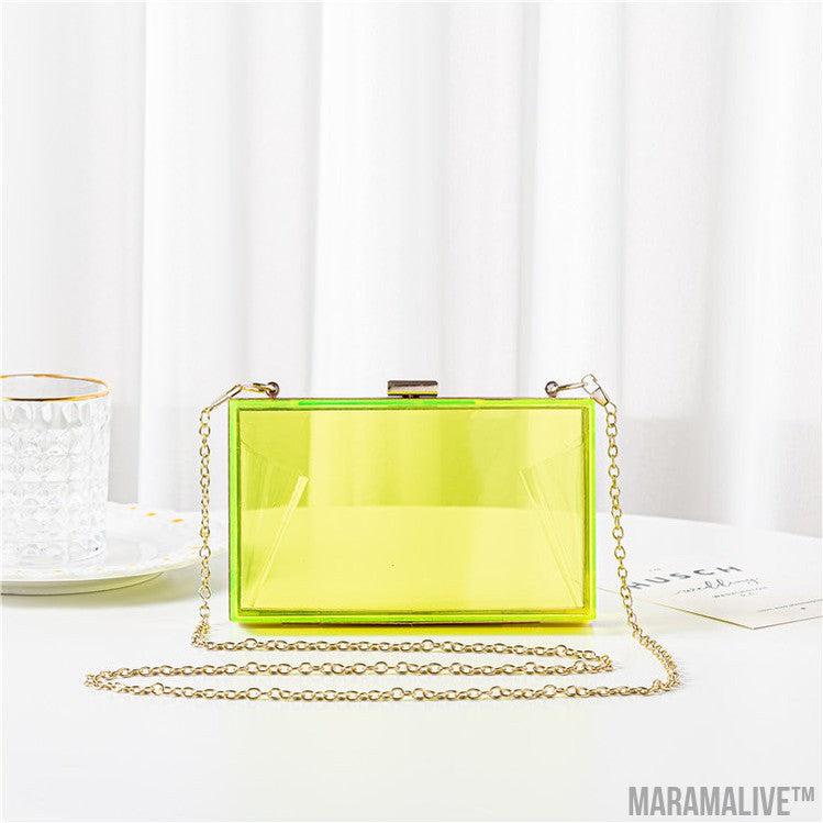 Colorful Acrylic Women's Candy Color Handbags