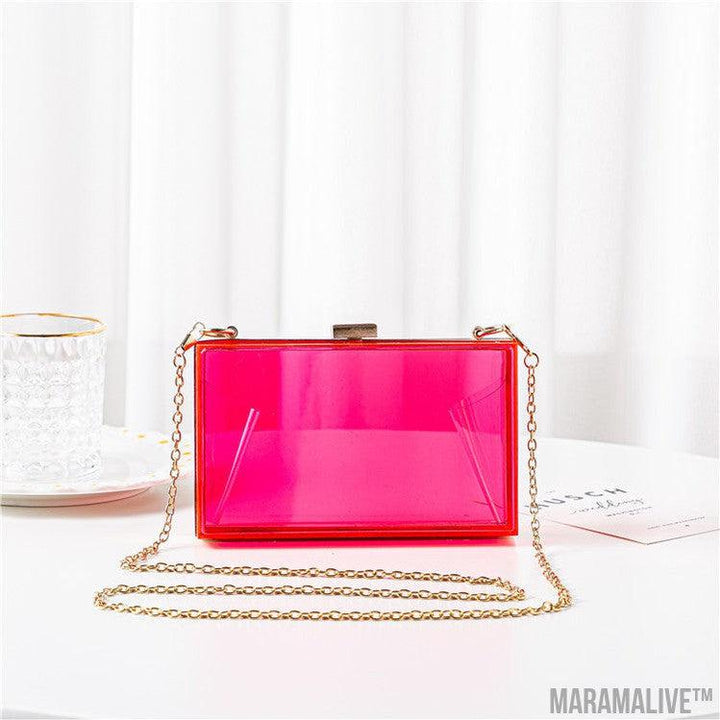 Colorful Acrylic Women's Candy Color Handbags