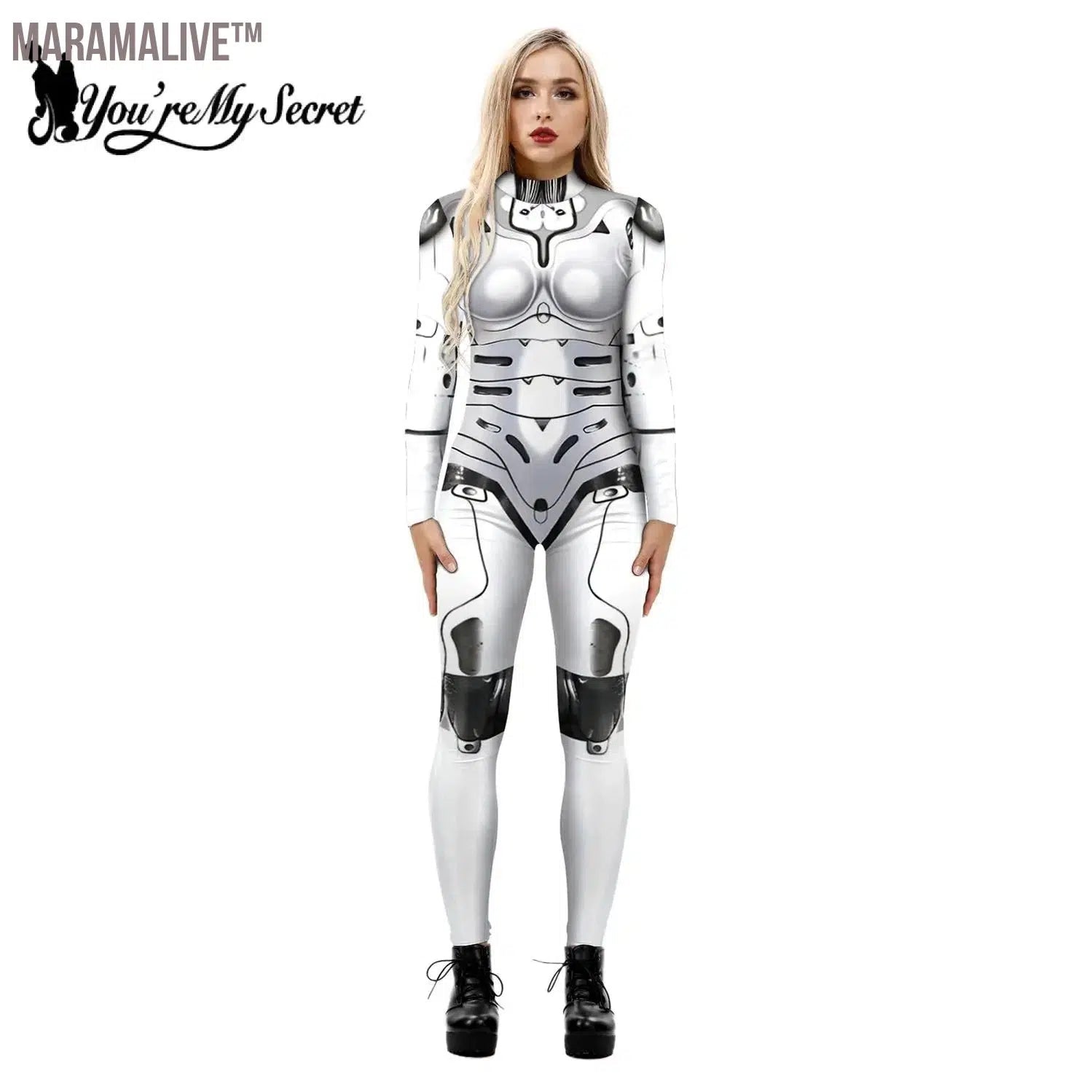 Cosplay Costume New Design Robot Punk Jumpsuit punk Zentai Halloween Bodysuit Adult Carnival Clothing