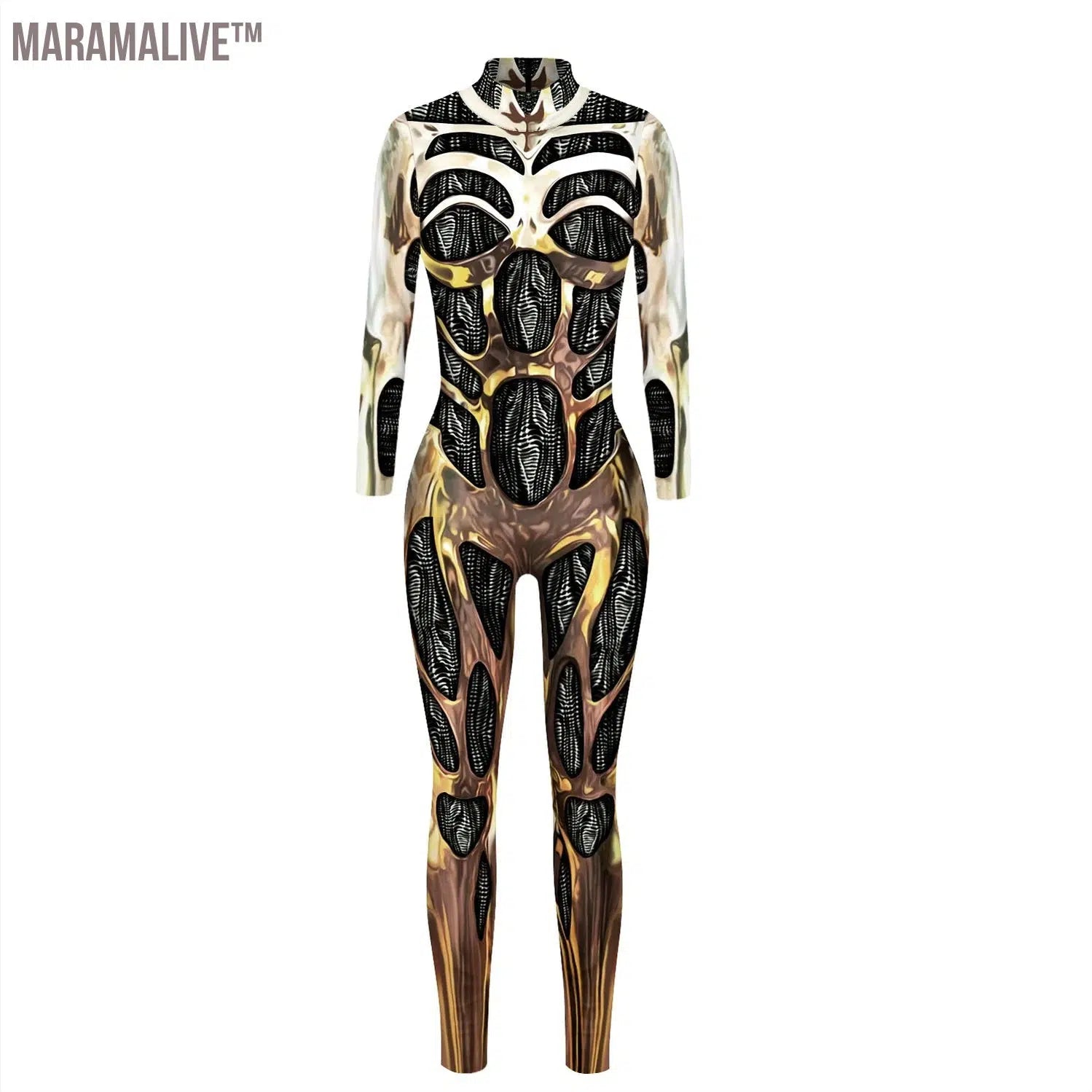 Cosplay Costume New Design Robot Punk Jumpsuit punk Zentai Halloween Bodysuit Adult Carnival Clothing