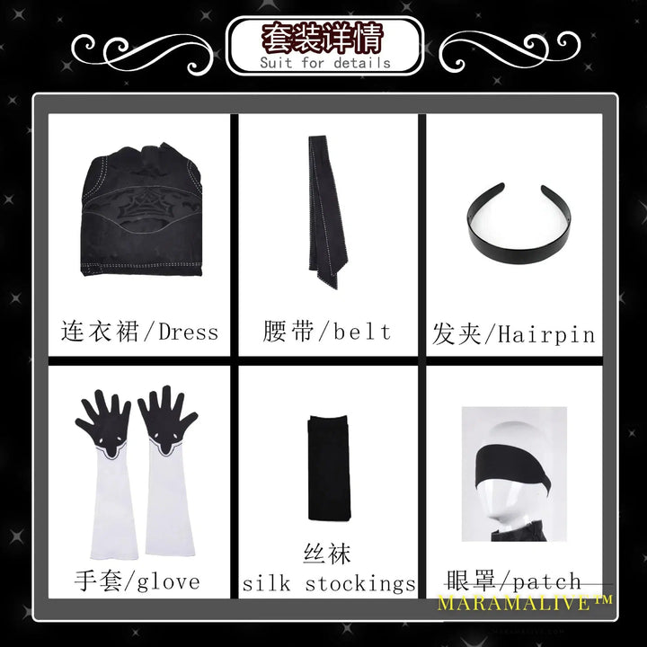 Cosplay Costume Yorha 2B sexy Outfit Games Women Role Play Costumes Girls Halloween Party Fancy Dress