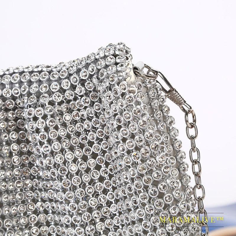 Creative Rhinestone Clutch Vertical Style Ladies