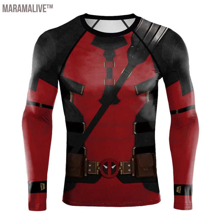 Deadpool Cosplay Wolverine Cosplay Superhero Printed Vest Comic Compression Workout Bodybuilding Tank Tops