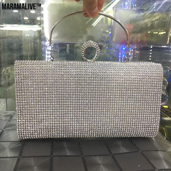 Diamond-encrusted Lady Spot Hand Bag Diamond