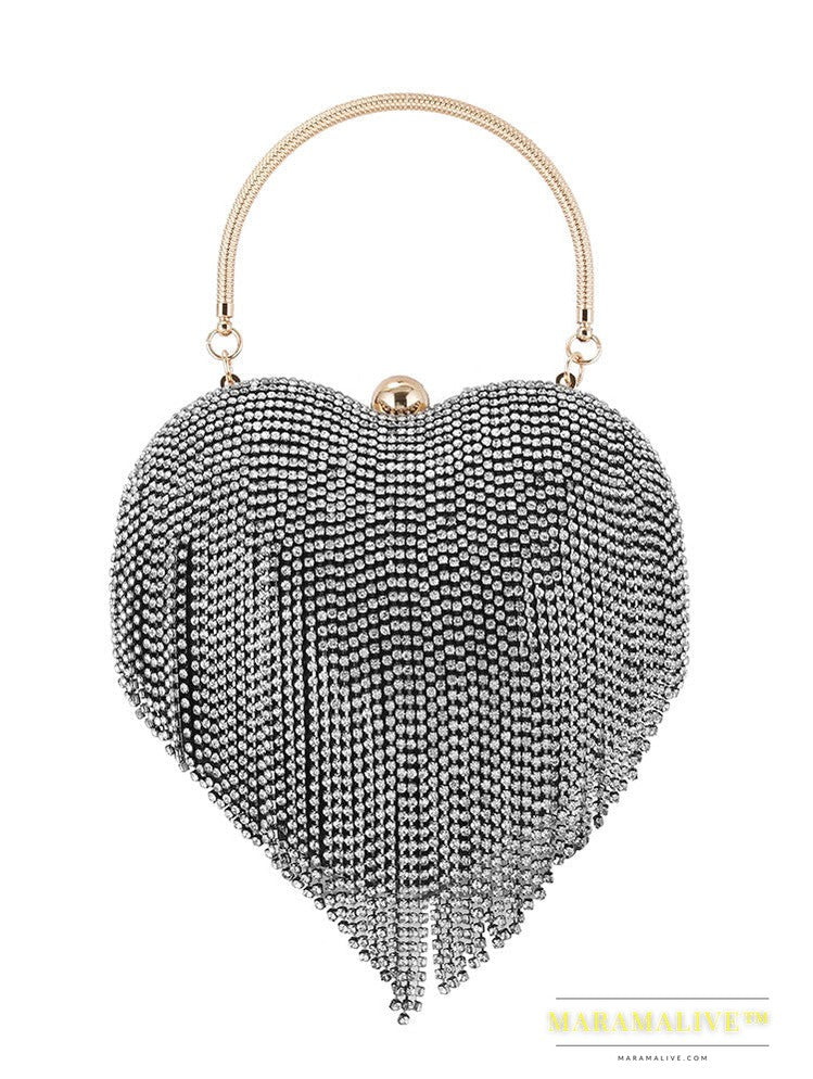 Diamond-studded Dinner Bag Ladies Clutch