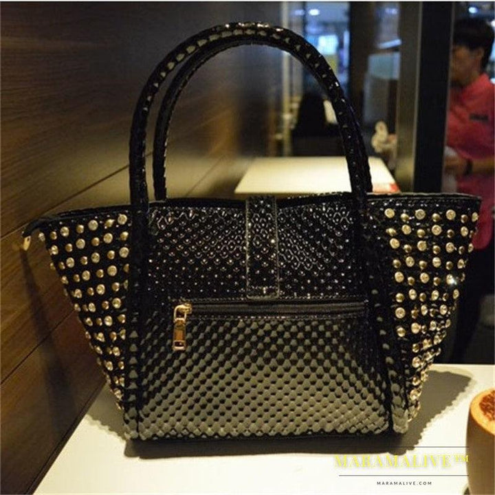 Diamond-studded Dumpling Bag Shoulder Messenger Lady Bag