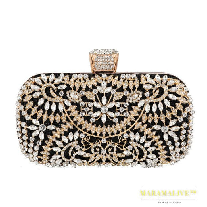 Diamond-studded Ladies Hand-made Full Diamond Portable Banquet Bag