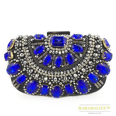 Diamond-studded ladies banquet evening bag