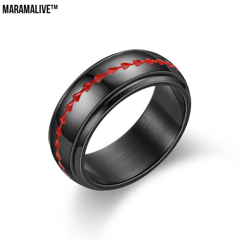 Double-layer Rotating Stainless Steel Ring