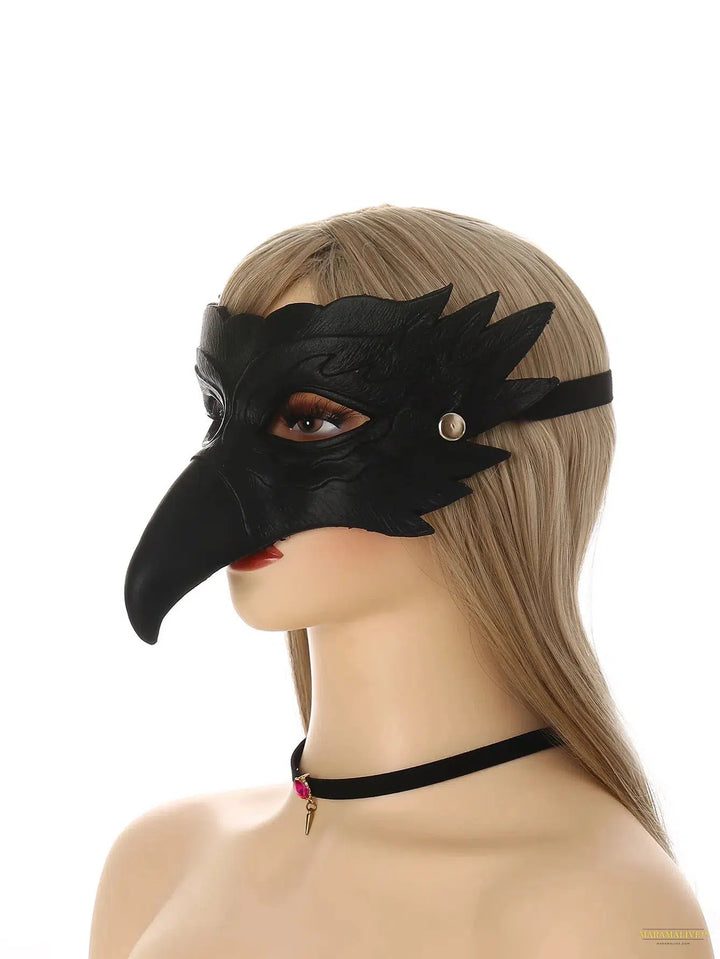 Eagle Mask Half Face Mask Steampunk Cosplay Party Animal Bird Costume Props for Halloween Masquerade Cosplay Fun Party Mask