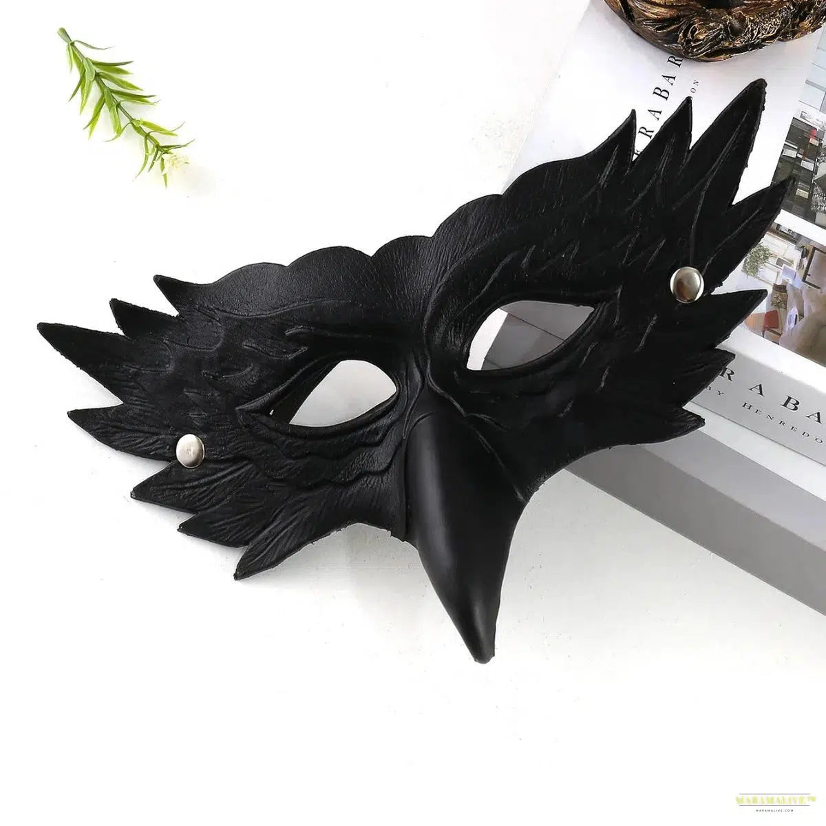 Eagle Mask Half Face Mask Steampunk Cosplay Party Animal Bird Costume Props for Halloween Masquerade Cosplay Fun Party Mask