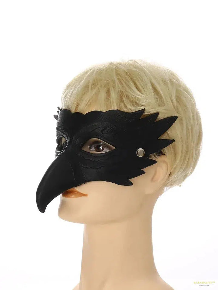 Eagle Mask Half Face Mask Steampunk Cosplay Party Animal Bird Costume Props for Halloween Masquerade Cosplay Fun Party Mask