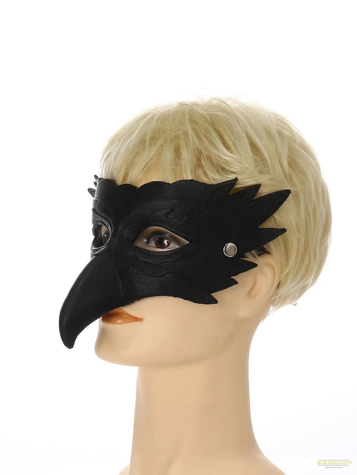 Eagle Mask Half Face Mask Steampunk Cosplay Party Animal Bird Costume Props for Halloween Masquerade Cosplay Fun Party Mask