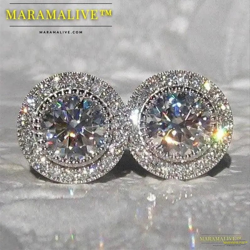 Eco-Luxe Moissanite Ear Studs - Uniquely Crafted Designer Jewelry