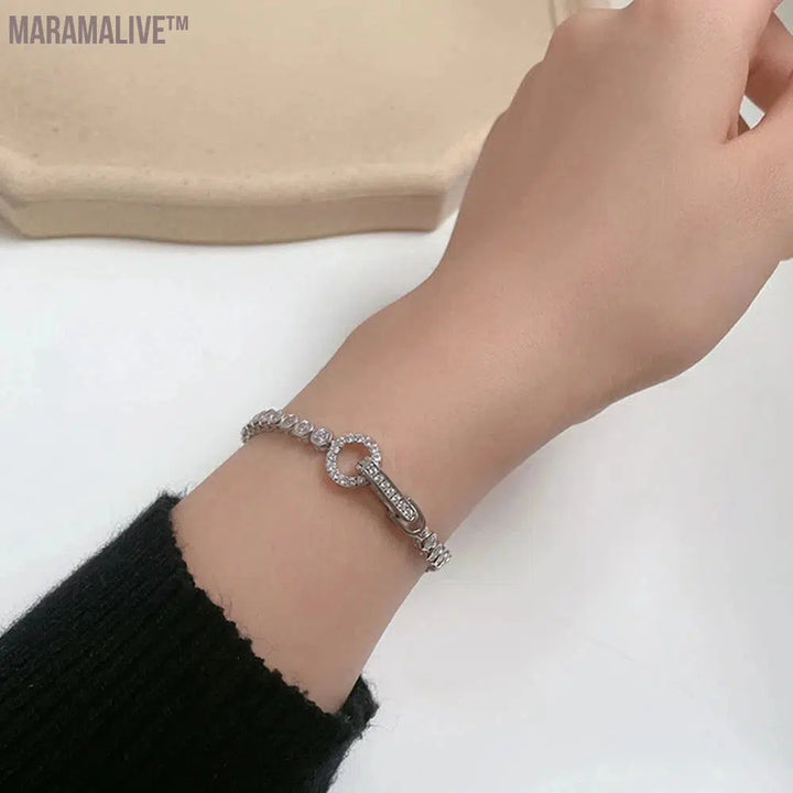 Elegant 925 Sterling Silver Moissanite Fine Bracelets