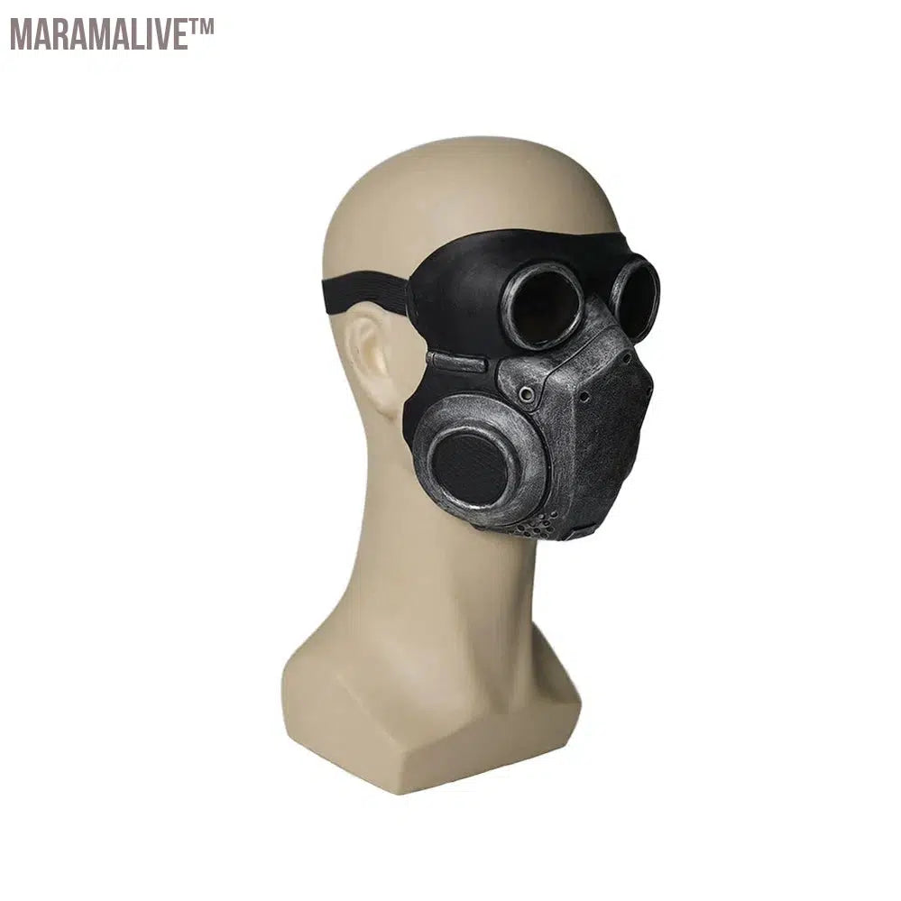 Eraspooky Medieval Steampunk Gas Mask Cosplay Unisex Latex Full Face Mask Halloween Costume Props