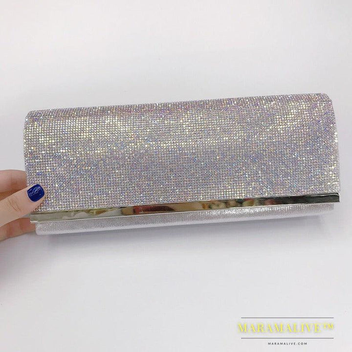 European And American Diamond-studded Full Diamond Banquet Clutch