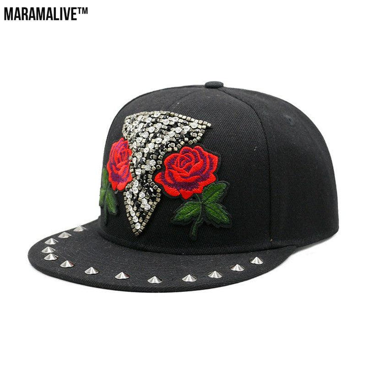 European And American Harajuku Style Hat Nail Cross Skull Rivet