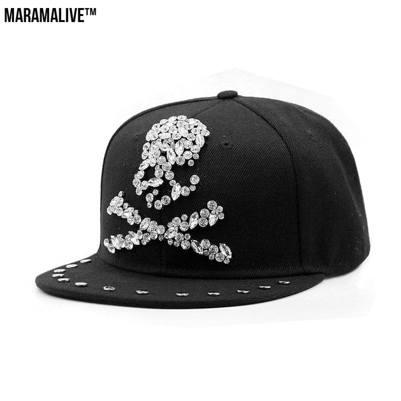 European And American Harajuku Style Hat Nail Cross Skull Rivet