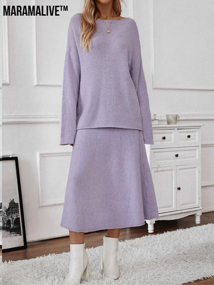 European And American Style Elegant Knitting Suit Women