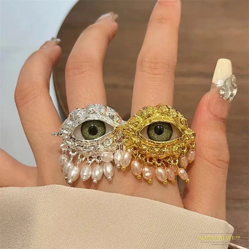 Exquisite Devil's Eye Ring | High-End Light Luxury | Medieval Vintage | Trendy & Gothic