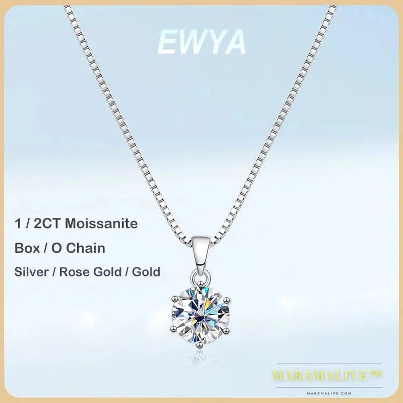 Exquisite Moissanite Bridal Pendant & Necklace Sets