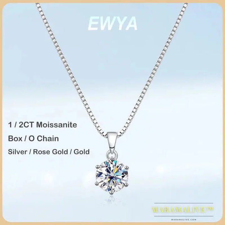 Exquisite Moissanite Bridal Pendant & Necklace Sets