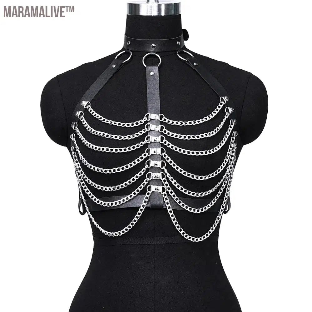 Fashion Belt Female Street Style corset Chain Tassels Belt Adjustable casual wild Decorative Belt Gothic Clothing Accessories