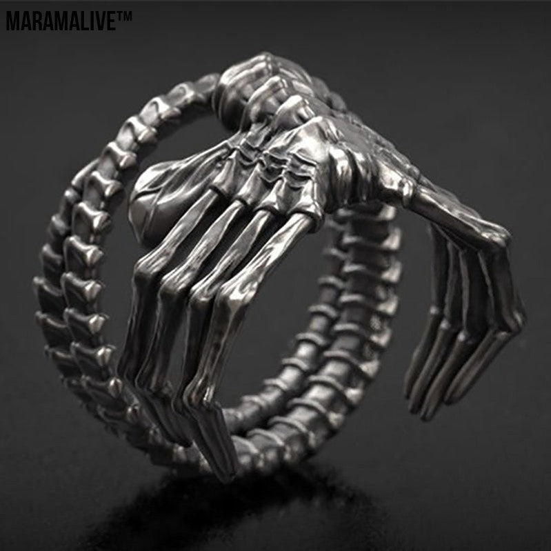 Fashion Men's Domineering Skull Claw Ring