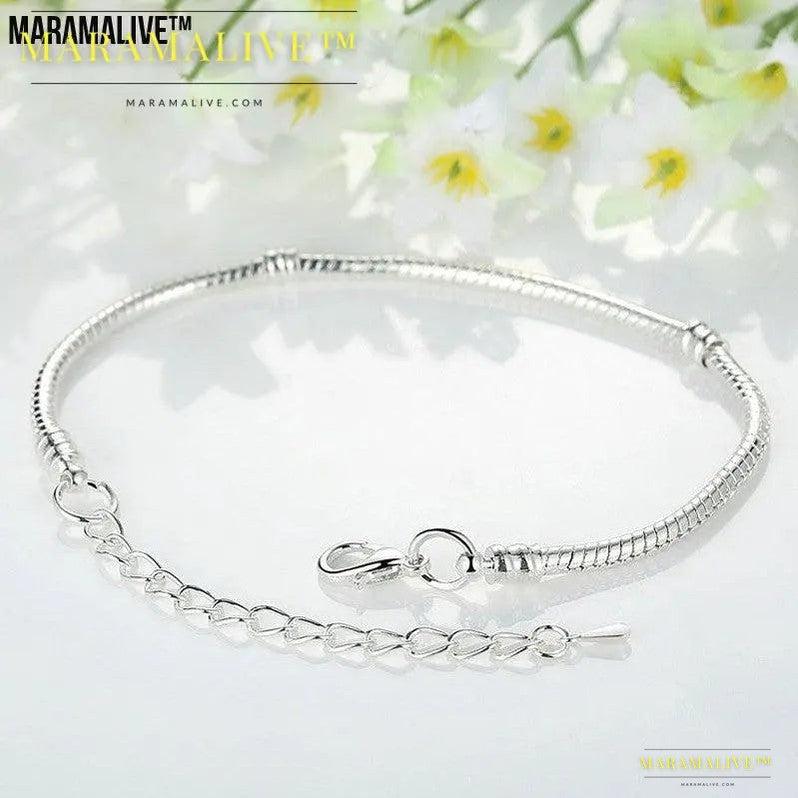 Fashion Ornament Creative Personality Snake Buckle Empty Charm Bracelet