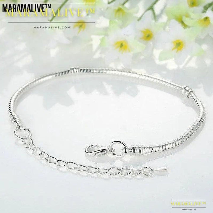 Fashion Ornament Creative Personality Snake Buckle Empty Charm Bracelet