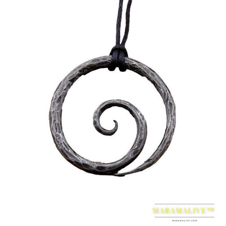 Fashion Retro Spiral Symbol Necklace