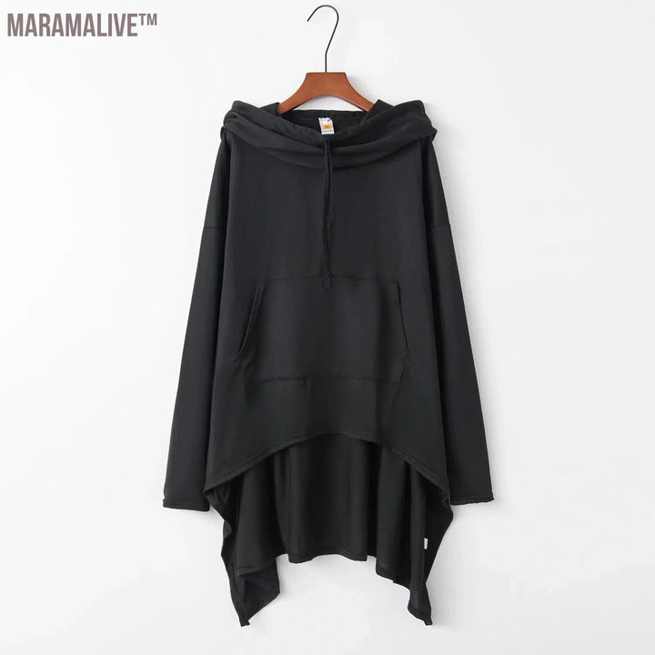 Fashion Trends New European and N Pure Color Long Hoodie