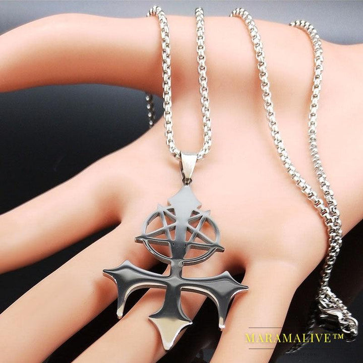 Five-pointed Star Symbol Fashion Gothic Necklace